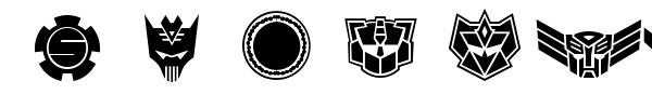 Robofan Symbol font preview